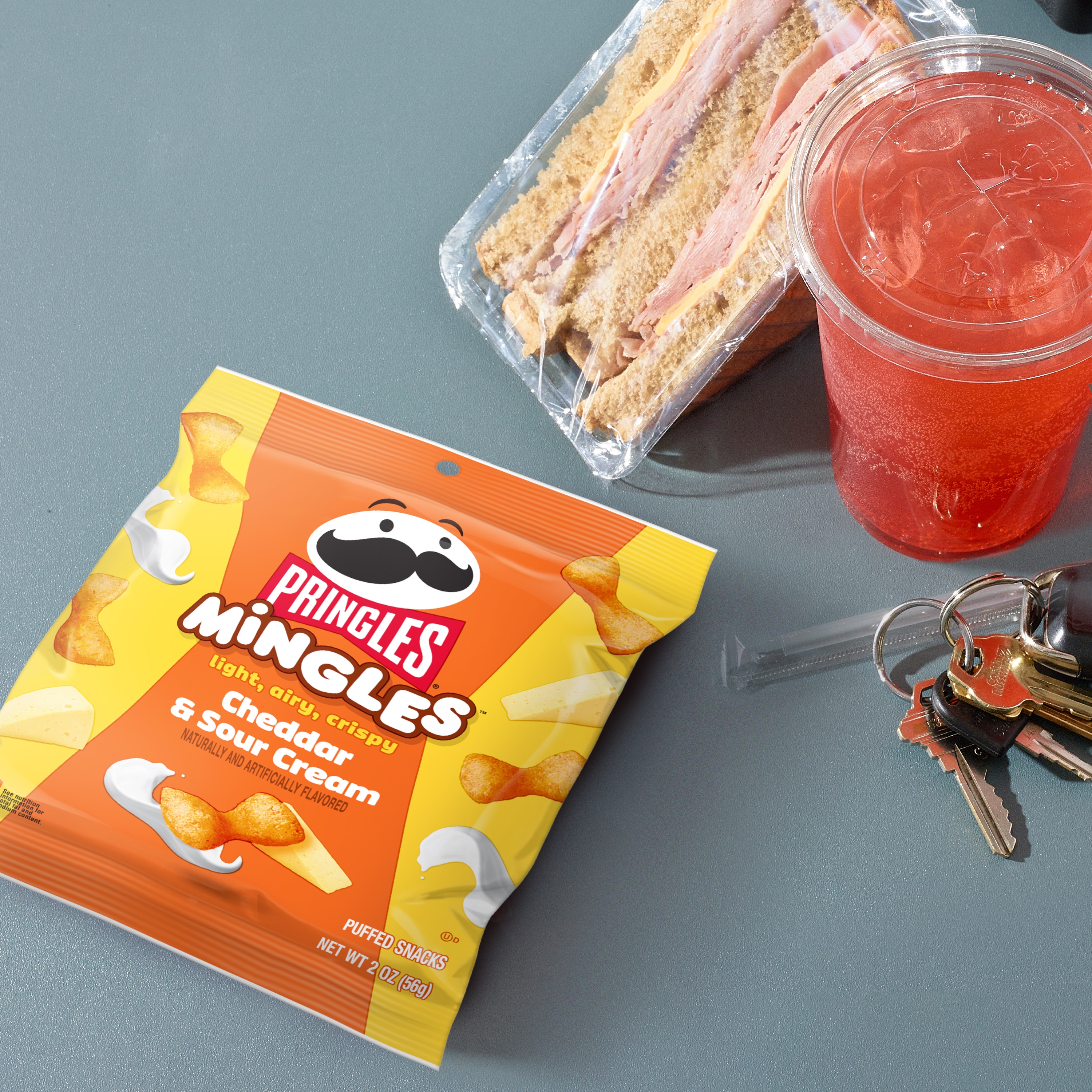 Pringles® Mingles™ Puffed Snacks, Cheddar & Sour Cream