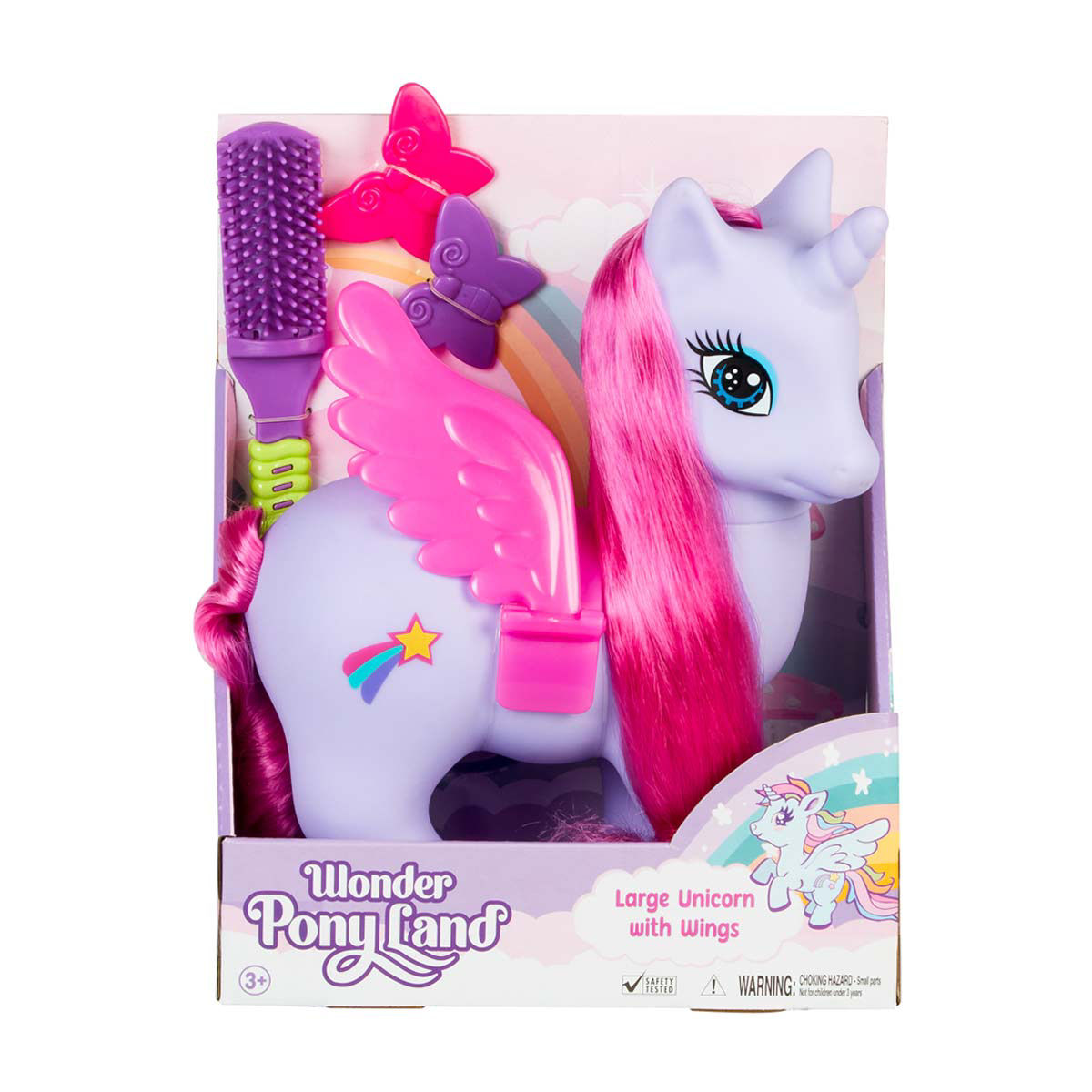 Buy Wonder Pony Land Unicorn Toy with Wings, Large, Assorted from