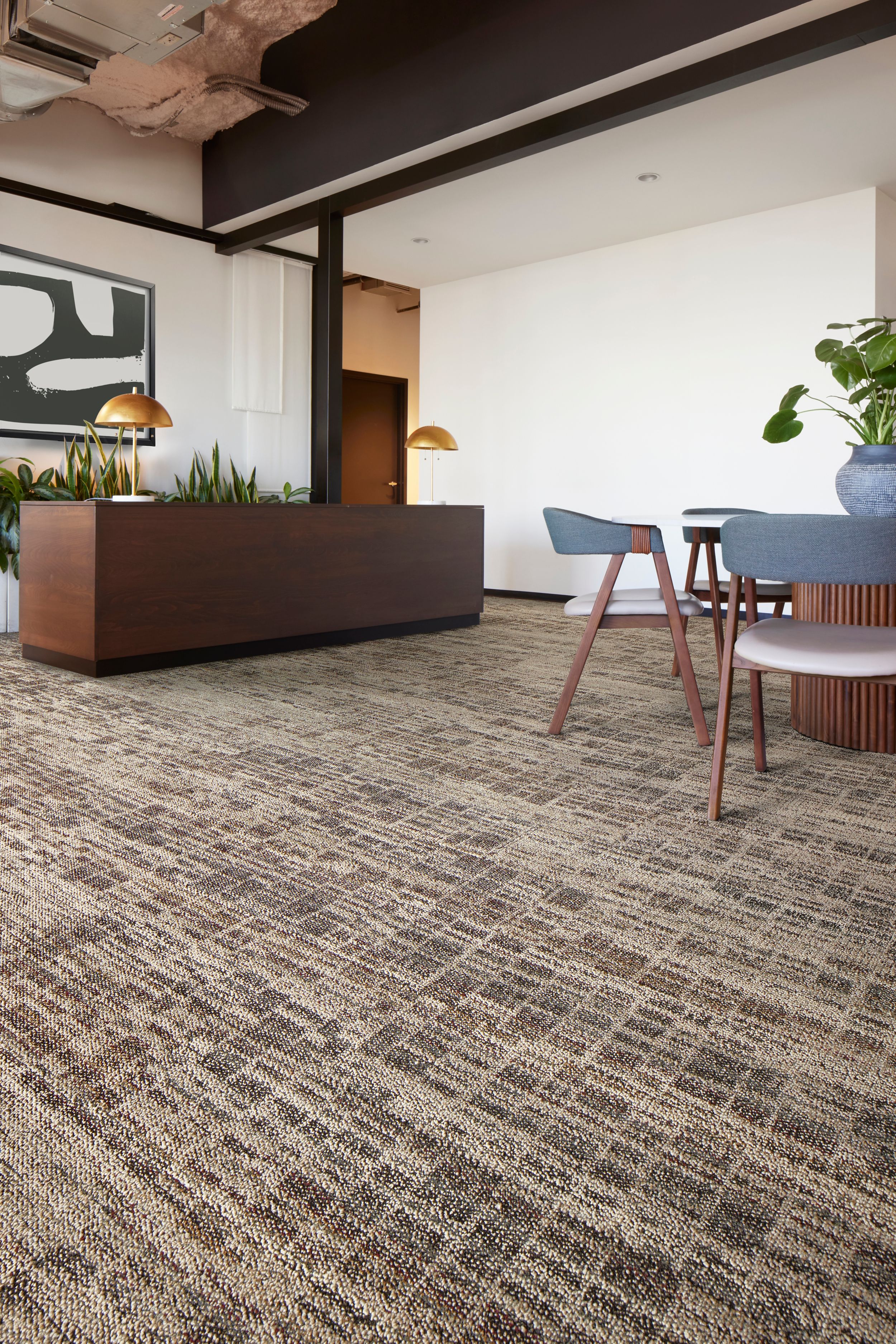 Skylights: Mirrored Heights Carpet Tile by Interface