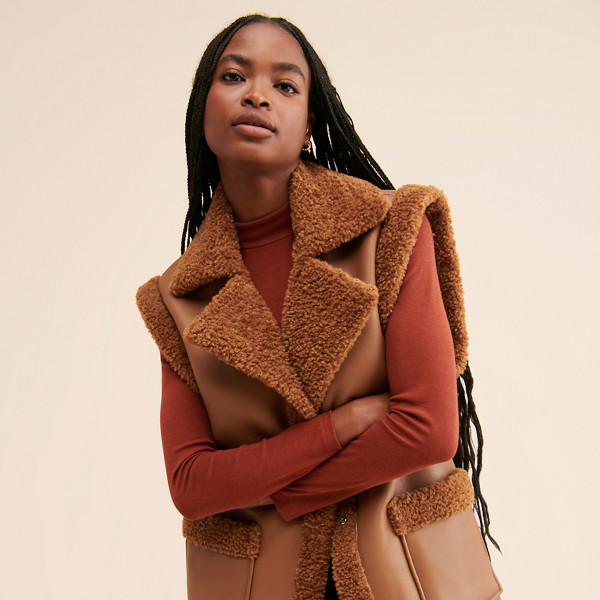 Touch And Go Sherpa Vest | Nuuly