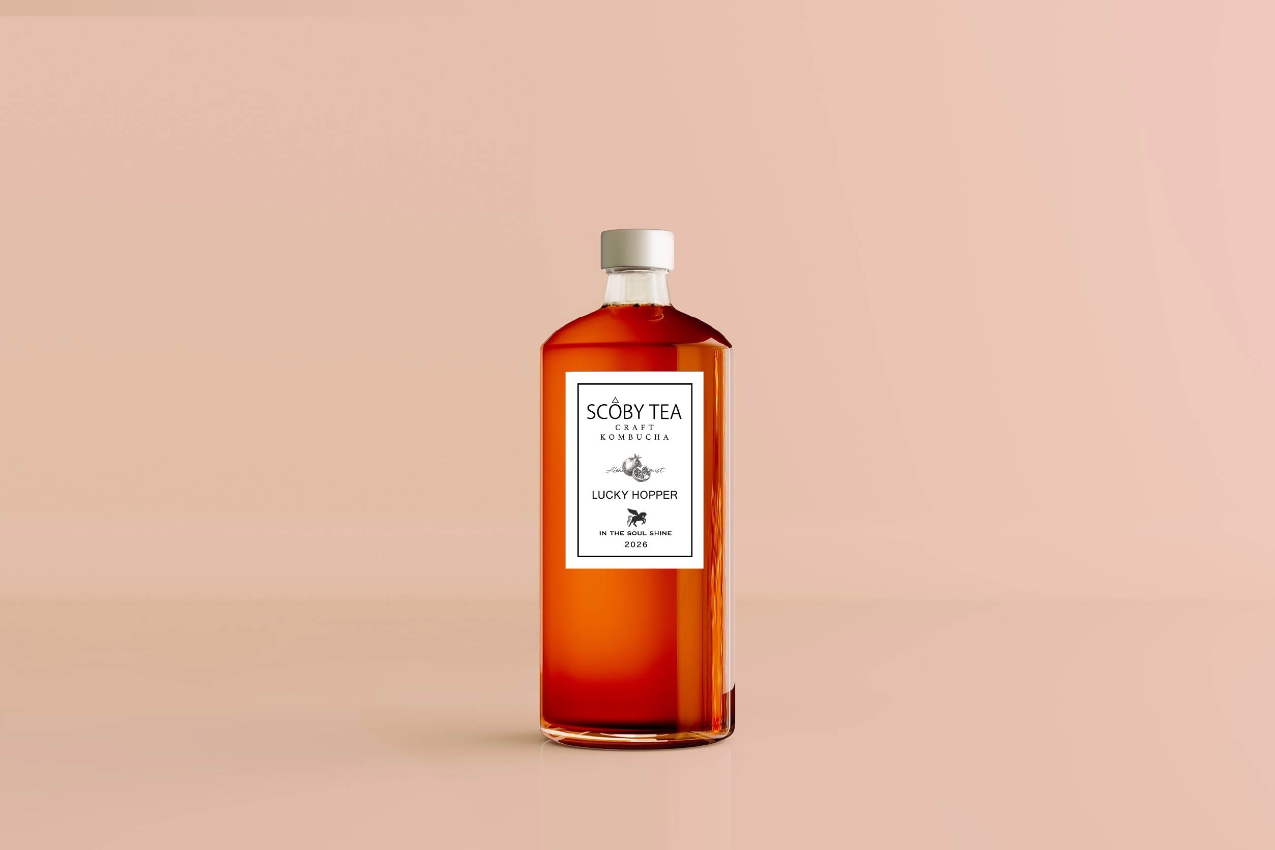 LUCKY HOPPER 720ml – 生コンブチャ専門店 | SCOBY TEA＜スコビーティー＞