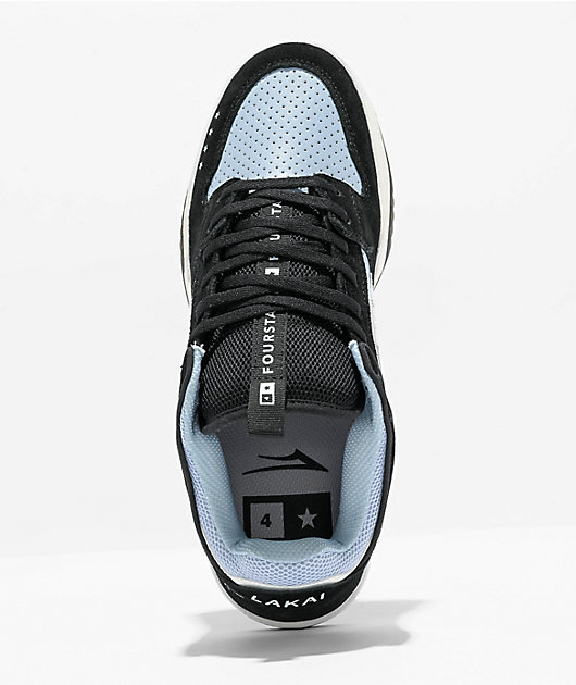 Lakai x Fourstar Telford Low Blue & Black Skate Shoes | Zumiez