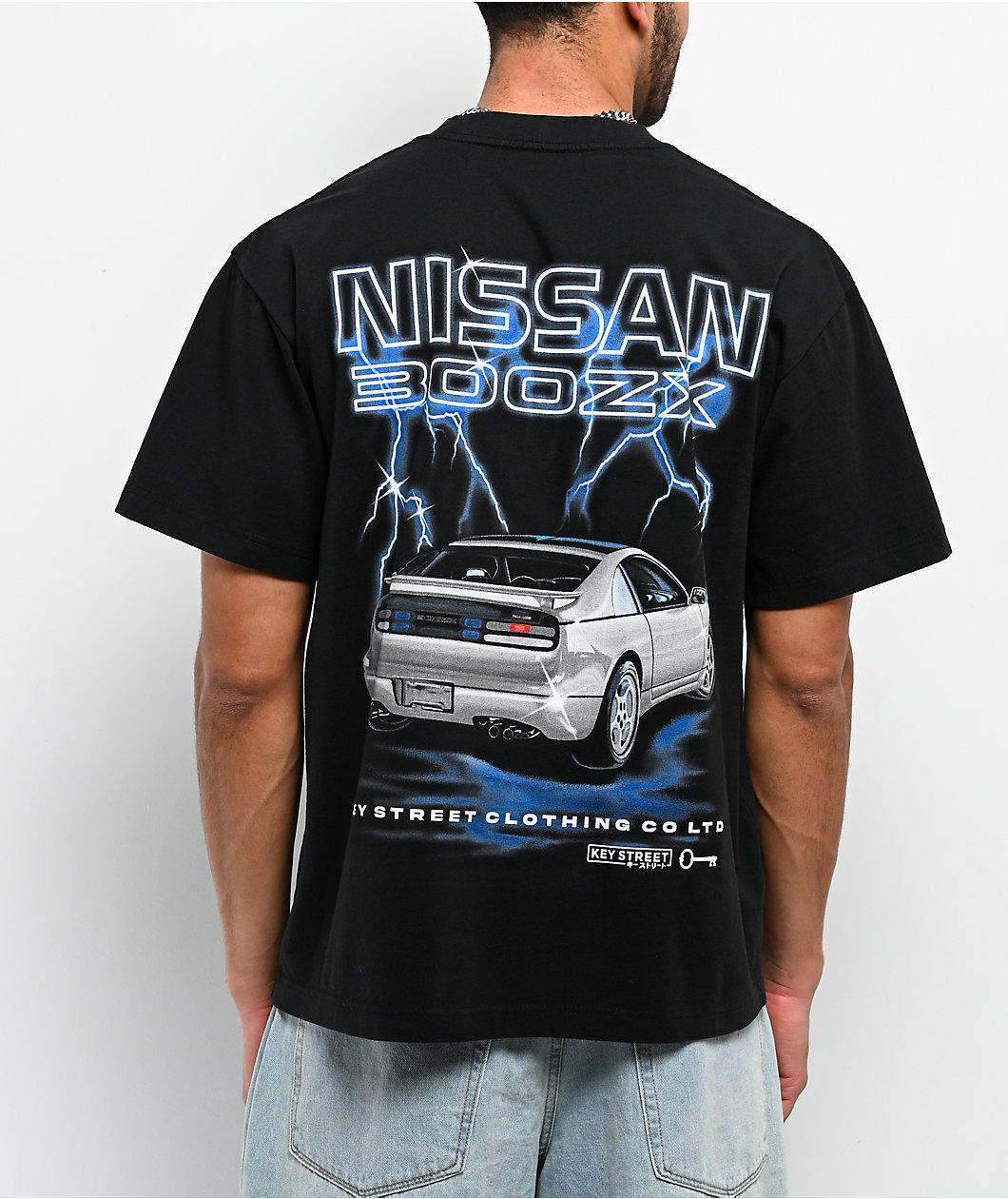 Key Street x Nissan 300ZX Black T-Shirt at Hamilton Place in