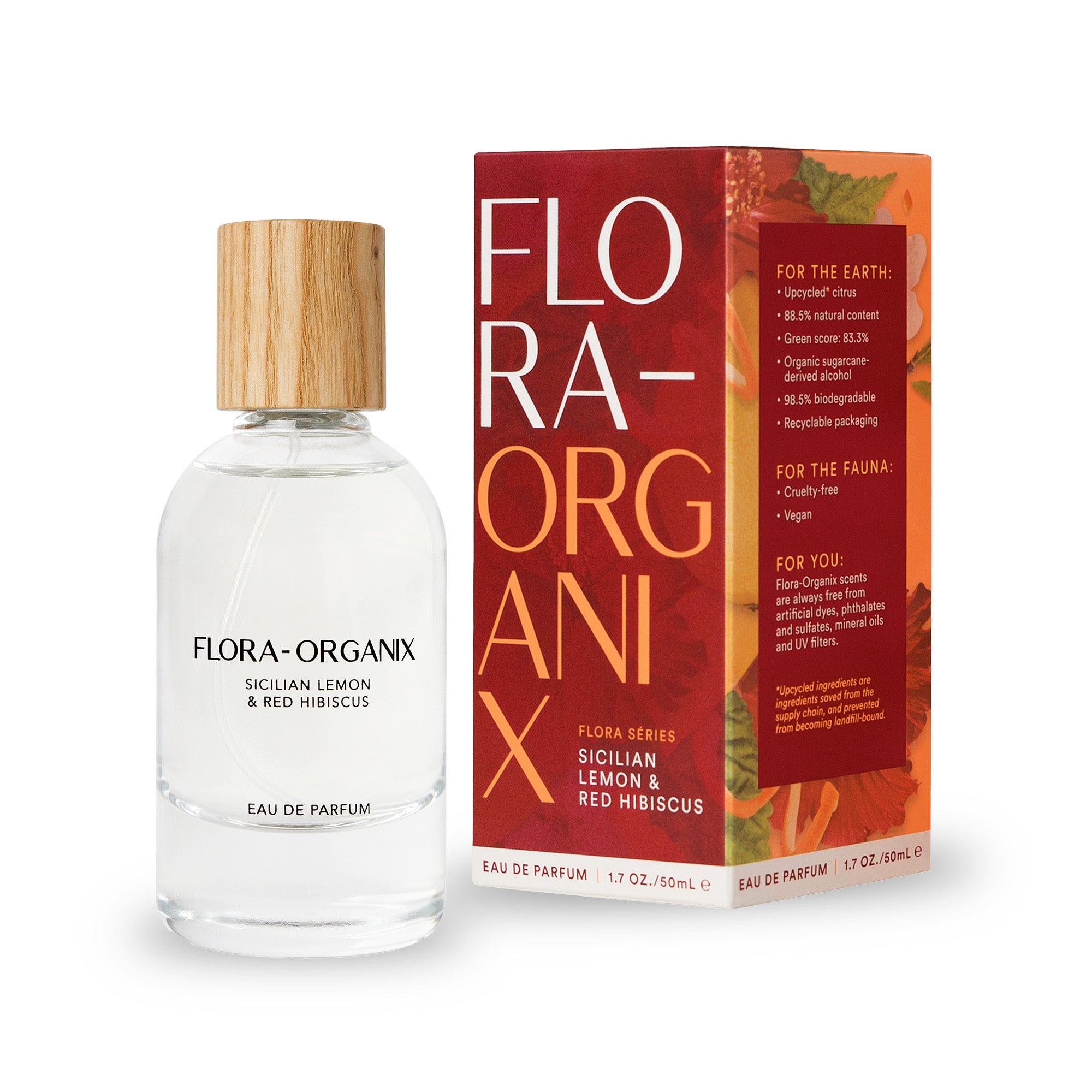 FLORA-ORGANIX SICILIAN LEMON AND RED HIBISCUS EAU DE PARFUM