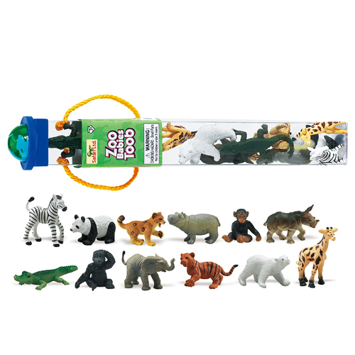 680004 Safari【ズーアニマルベビー チューブ】｜動物・恐竜フィギュア