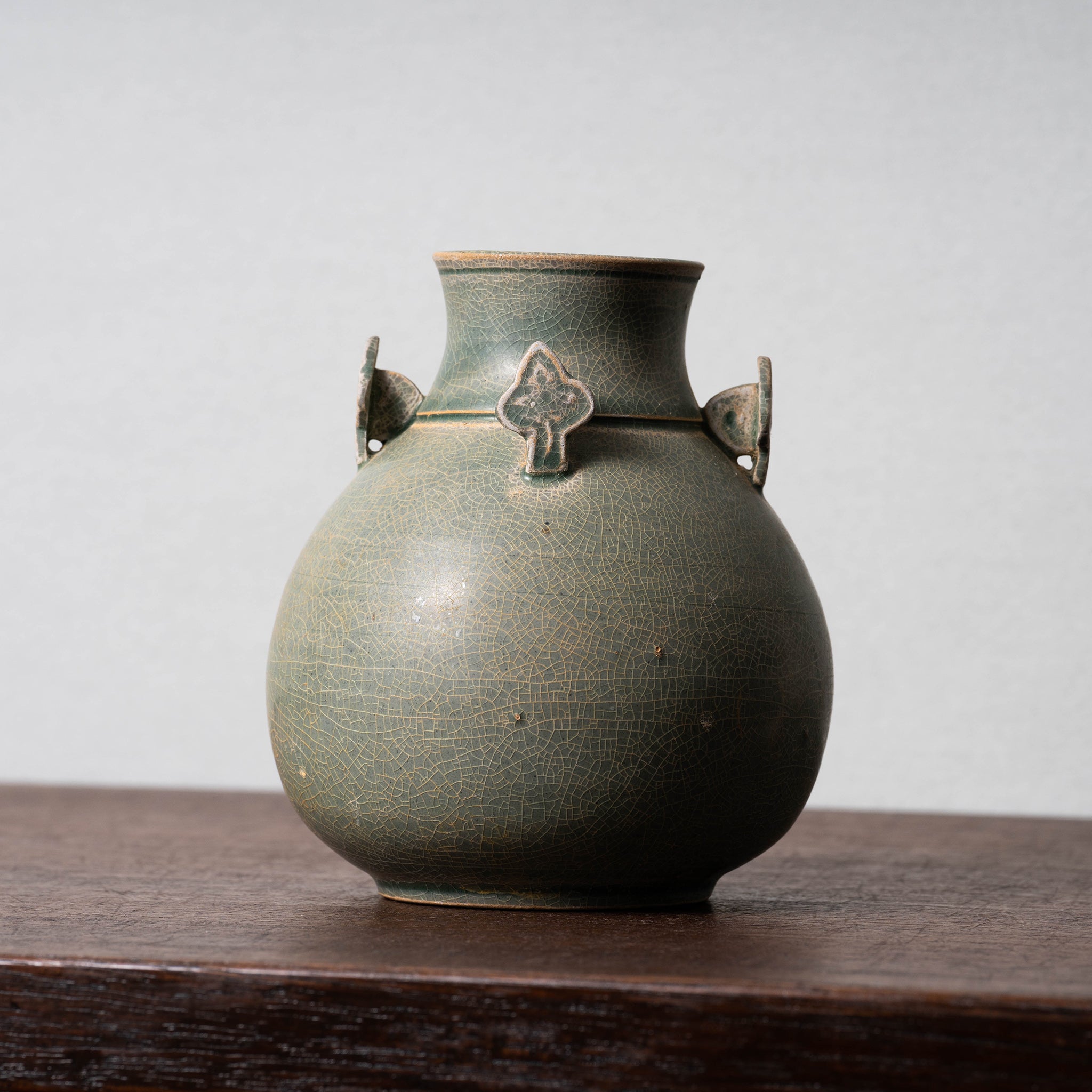 中国陶磁器 明磁州窯 双耳壺 中国陶磁器 明磁州窯 双耳壺 中国陶磁器