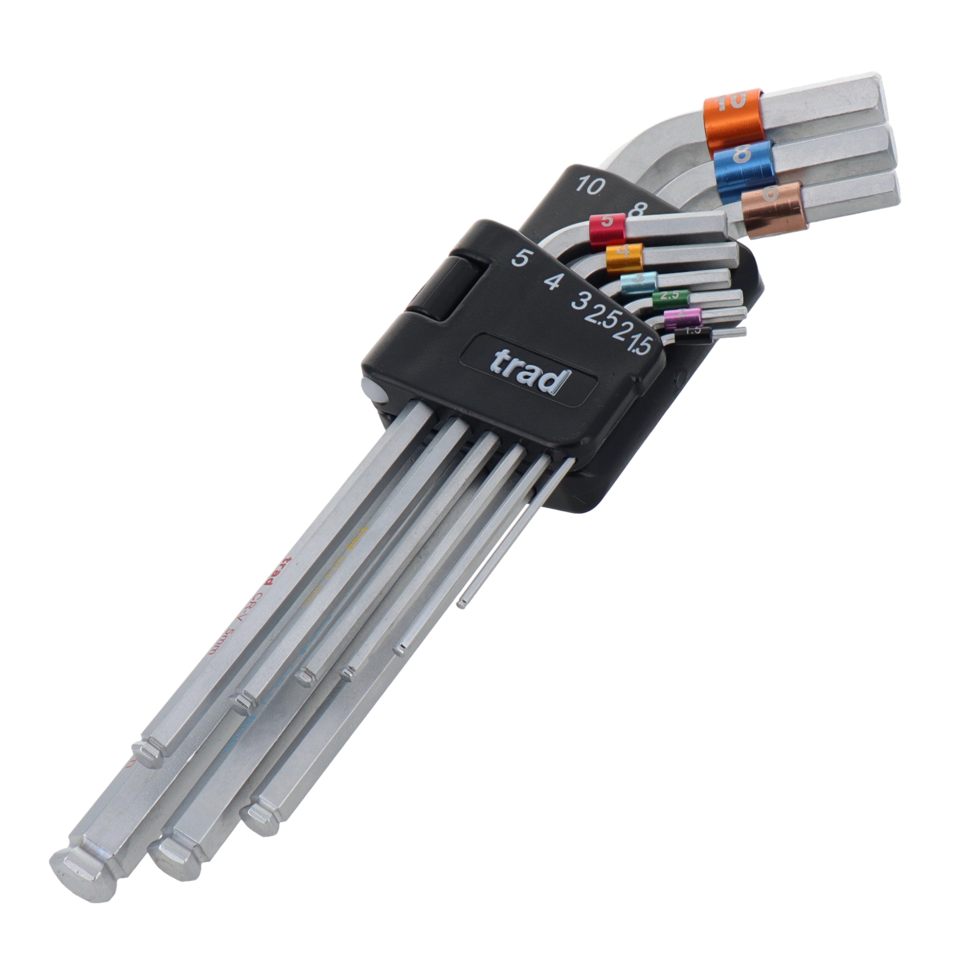 TCA-9 六角レンチ ボールポイントレンチ 9pcs.セミロングターボール