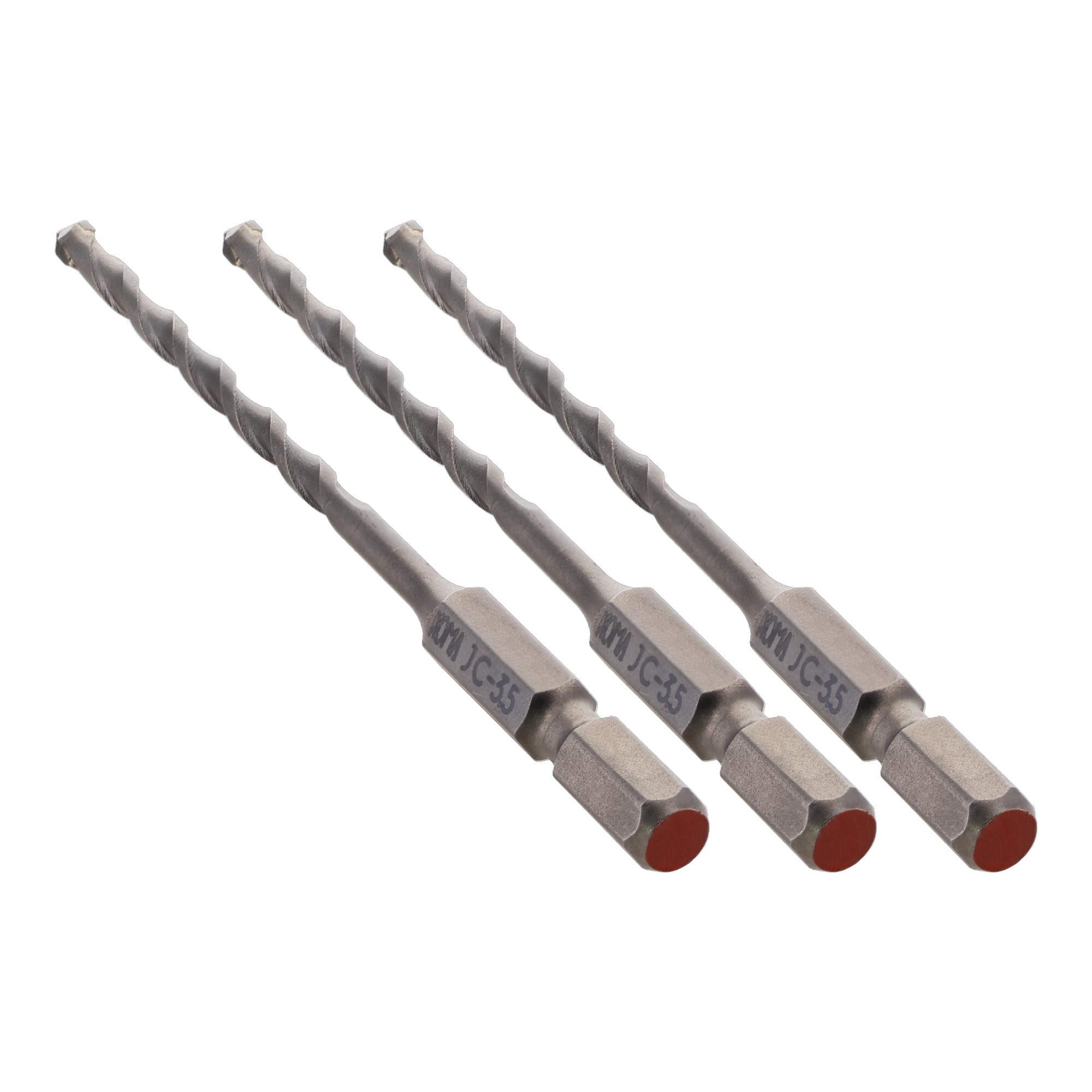JC3-3.4 穴あけ タイルドリル 六角軸磁器タイル用充電ドリル 3本入 3.4