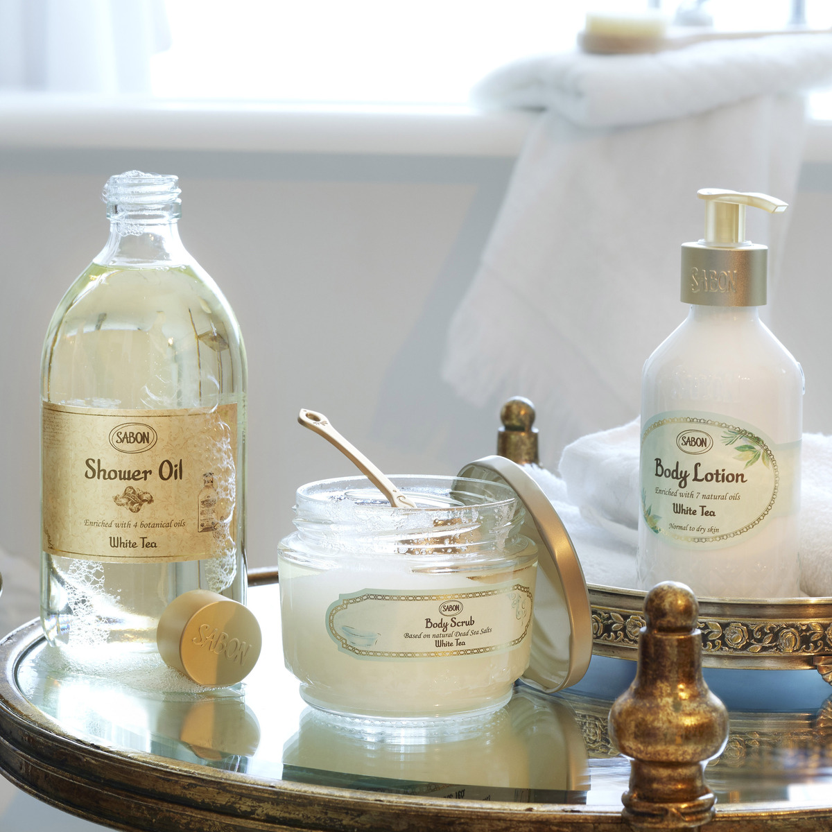 ボディローション(ボトル) (ホワイトティー)』 | SABON (サボン)