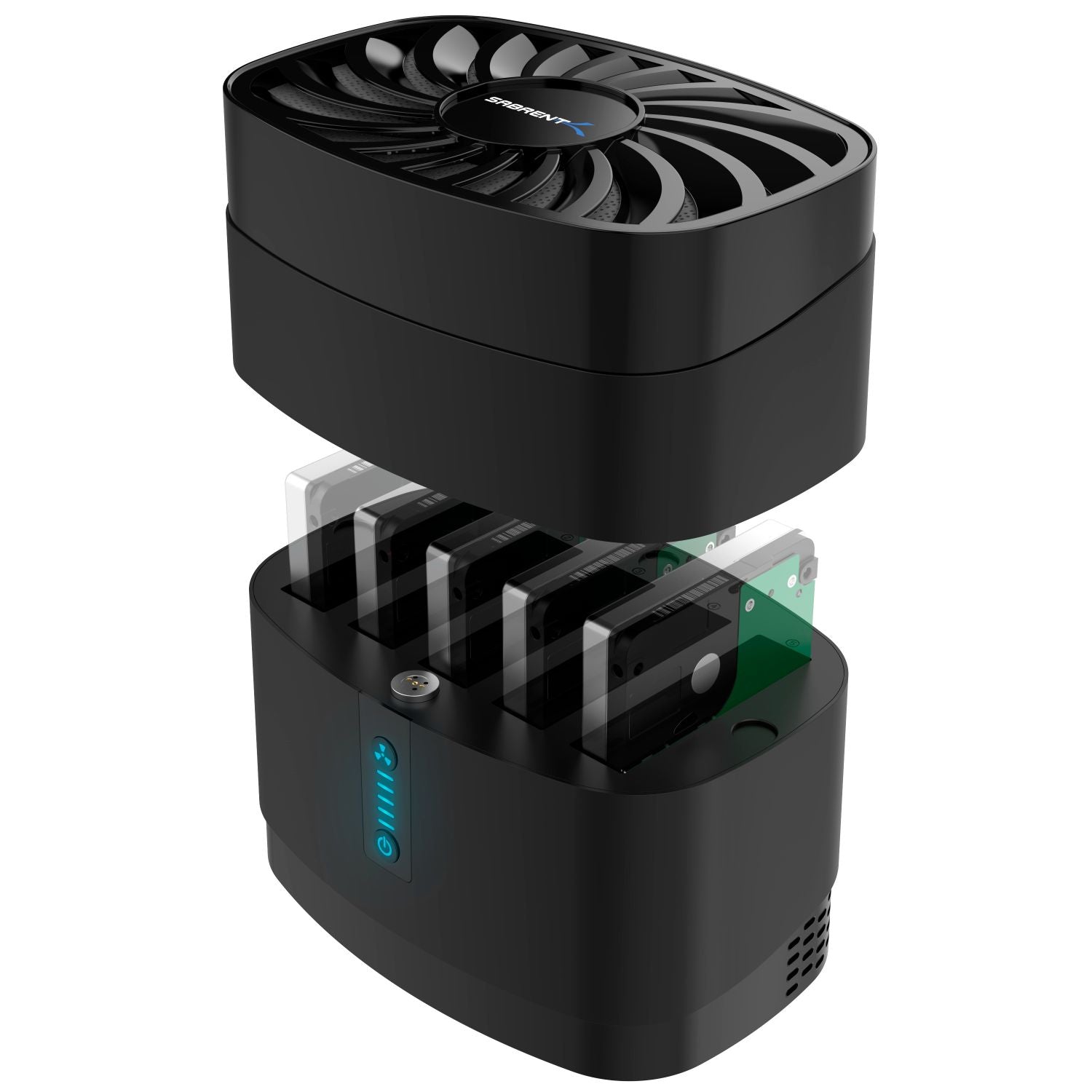 5-Bay USB-C Docking Station for 2.5” SATA HDDs and SSDs - Sabrent