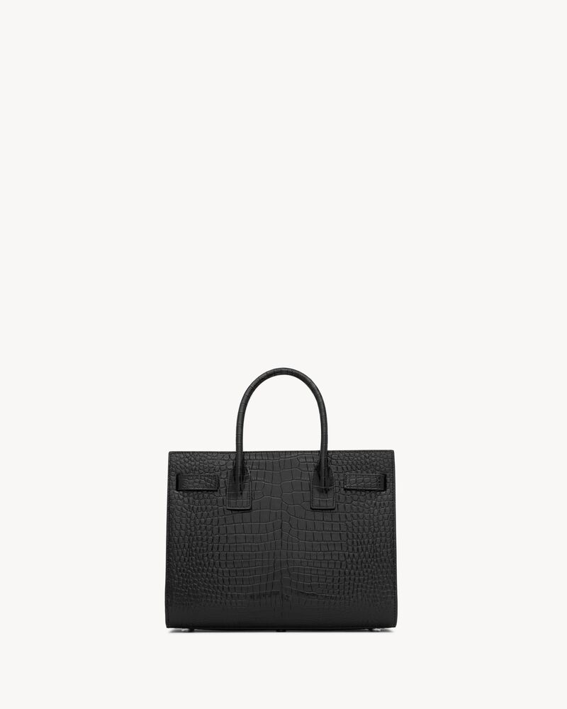 SAC DE JOUR IN SMOOTH LEATHER - BABY in Black | Saint Laurent