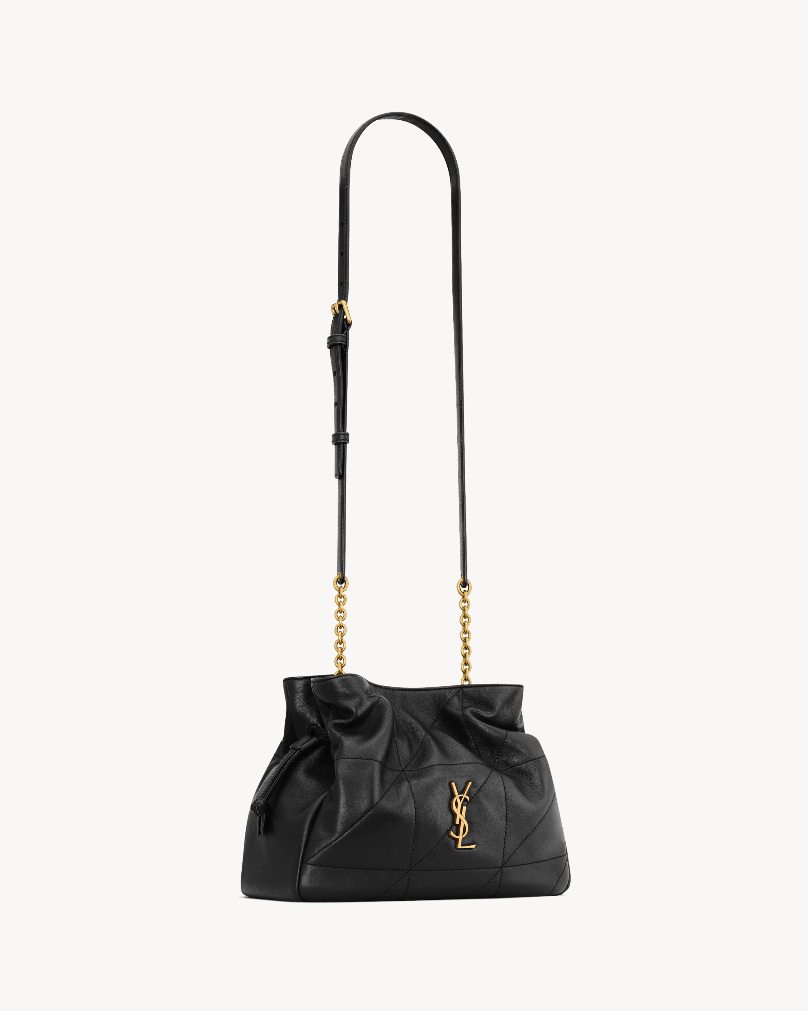 JAMIE shoulder pouch in lambskin in Black | Saint Laurent | YSL EN-US