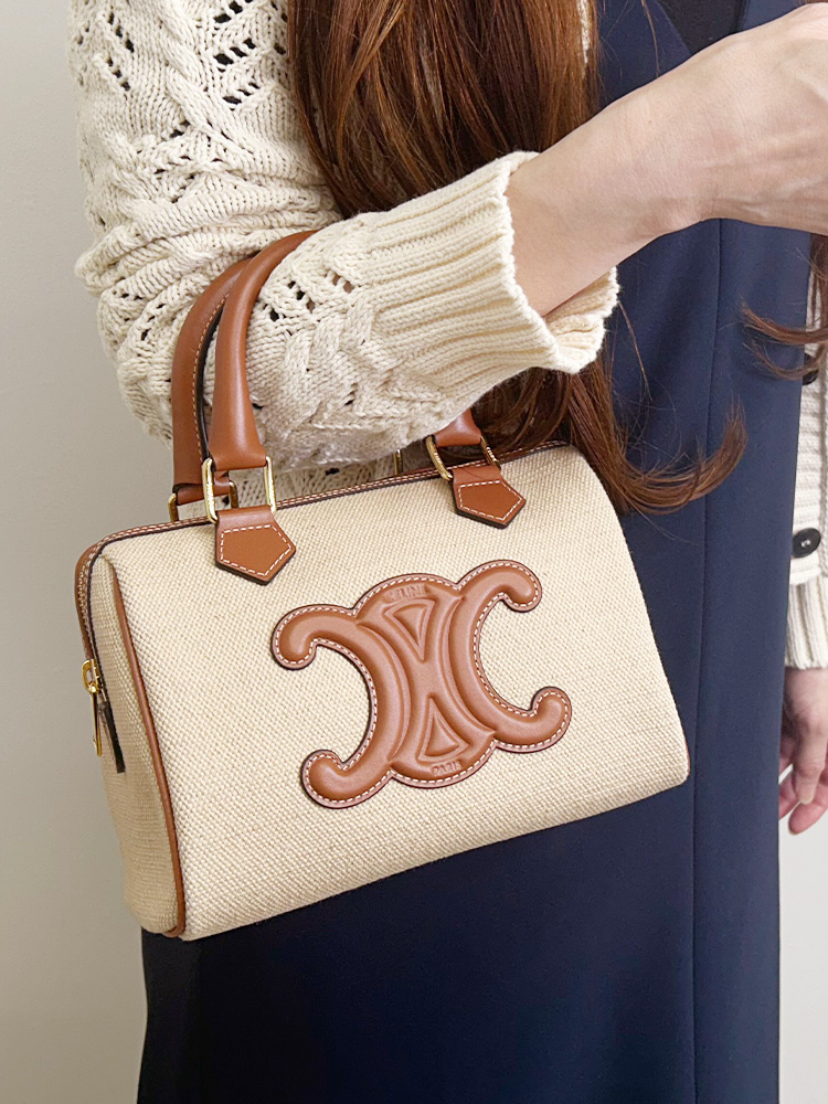 CELINE (セリーヌ) 2WAY キュイル スモール ボストンバッグ レディース