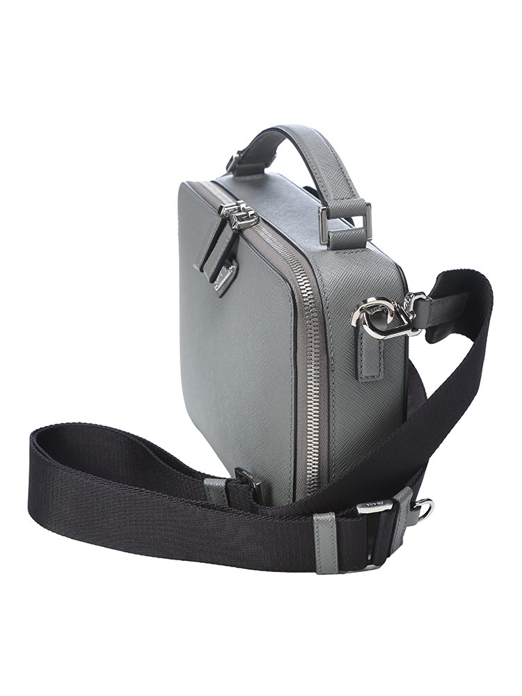 PRADA (プラダ) 2WAY ブリック サフィアーノレザー ショルダーバッグ