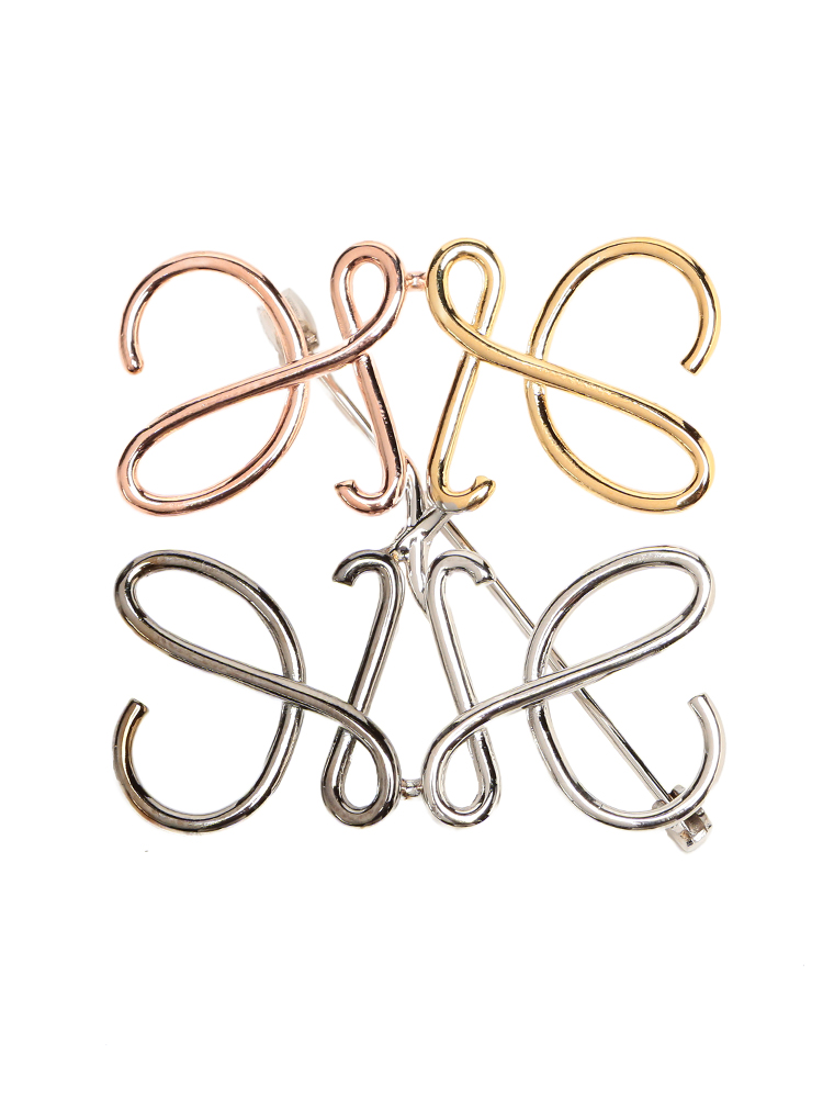 LOEWE (ロエベ) アナグラム ブローチ (メタル) LELJ000245X10