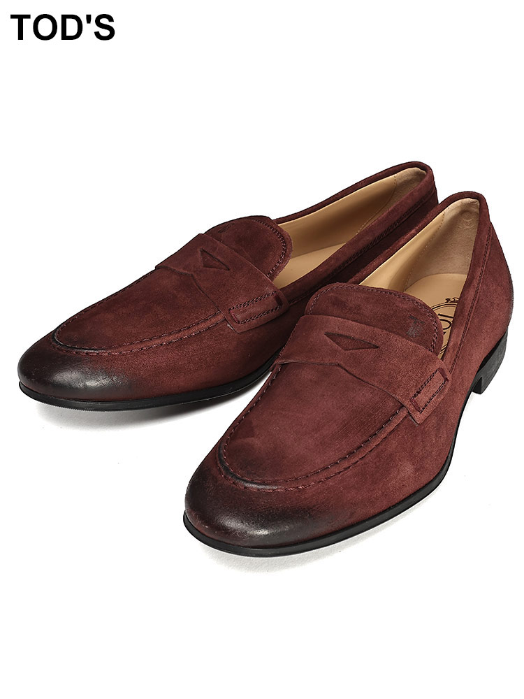 TOD'S (トッズ) スエード ゴンミーニ ドライビングシューズ TDXXMGW054