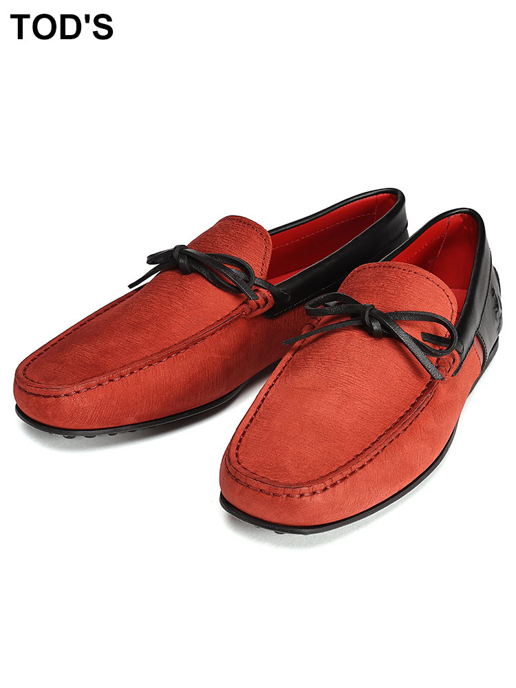 TOD'S (トッズ ) フェラーリ レザー ドライビングシューズ