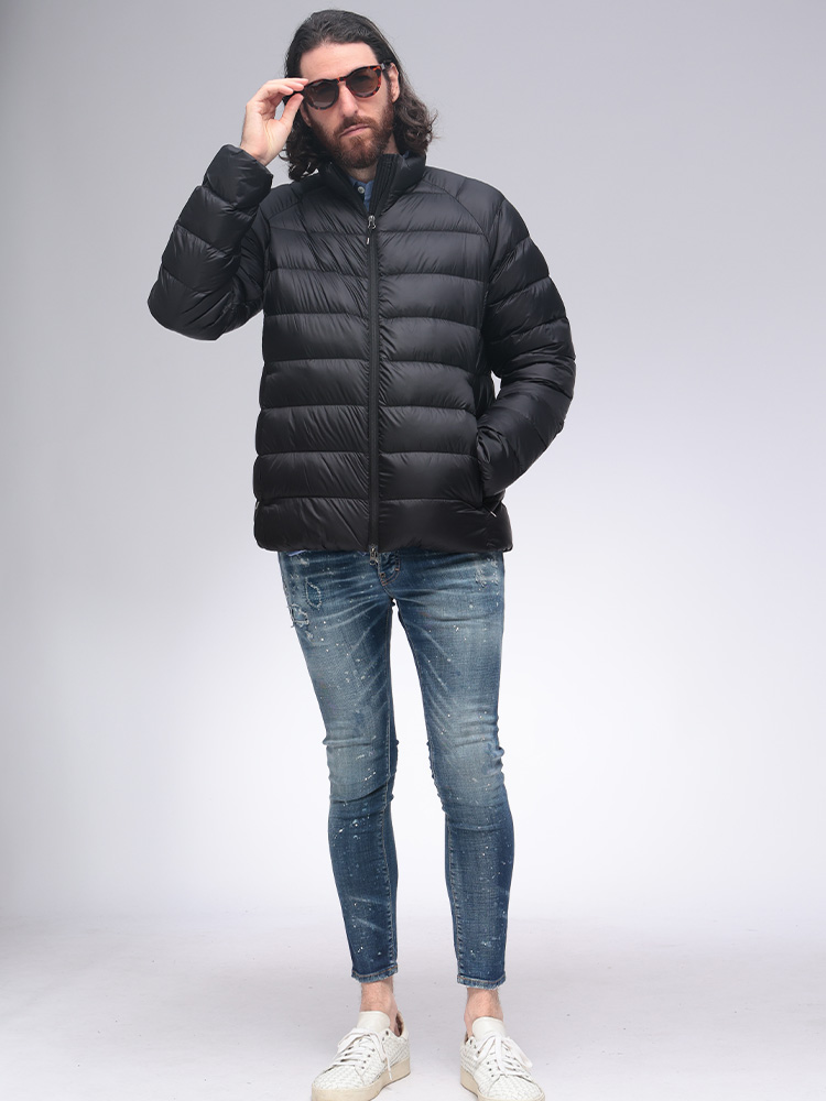 PYRENEX (ピレネックス) ナイロン フルジップ ライトダウン ジャケット