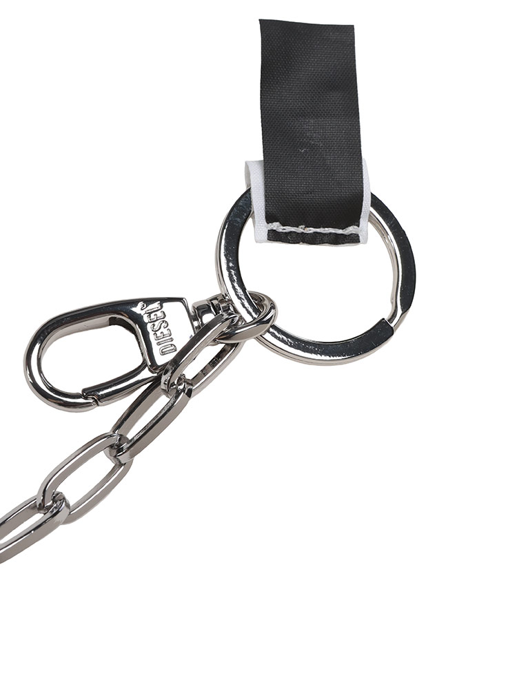 DIESEL (ディーゼル) ラインストーン オーバルDロゴ キーリング holy