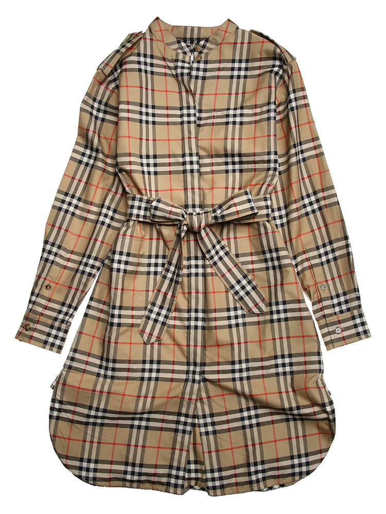 BURBERRY (バーバリー) ヴィンテージ チェック ウエストベルト 長袖