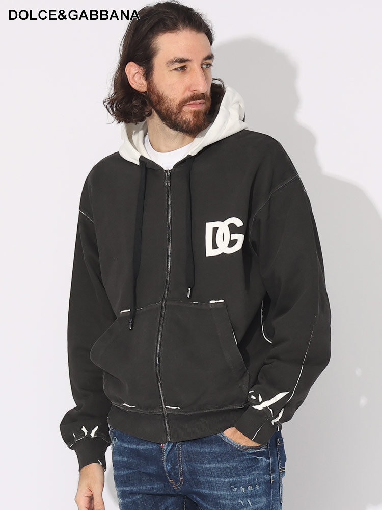 DOLCE&GABBANA (ドルチェ ＆ ガッバーナ) ロゴプリント フルジップ