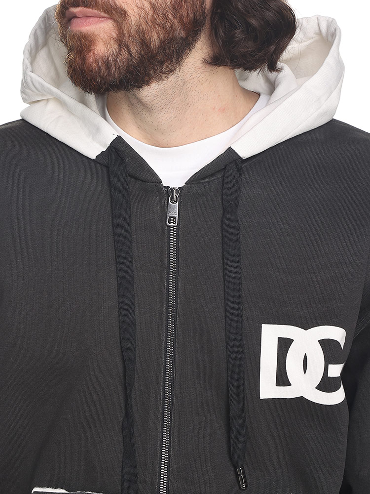 DOLCE&GABBANA (ドルチェ ＆ ガッバーナ) ロゴプリント フルジップ