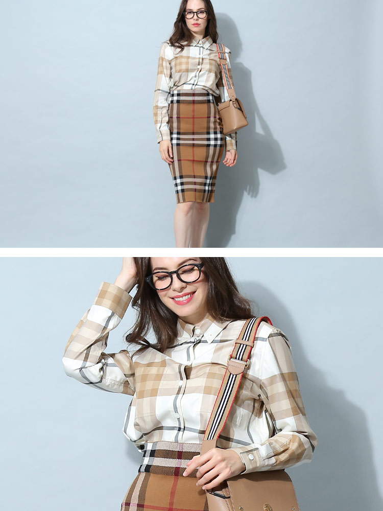 バーバリー レディース シャツ 長袖 BURBERRY ブランド 長袖シャツ