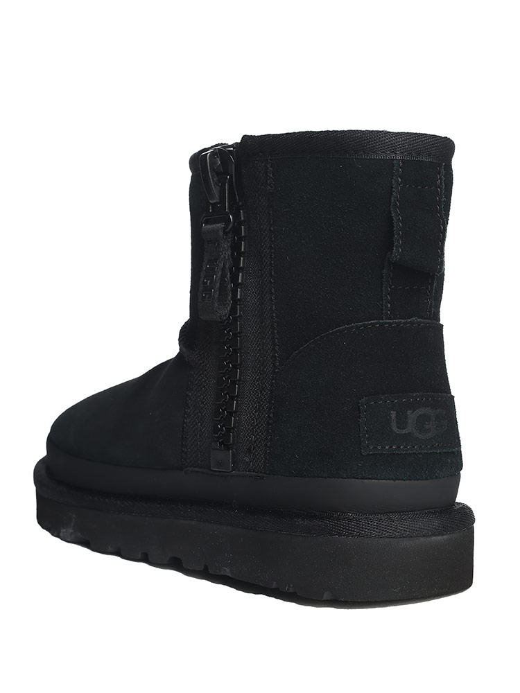 UGG (アグ) サイドジップ ムートンブーツ Classic Mini Zipper Tape