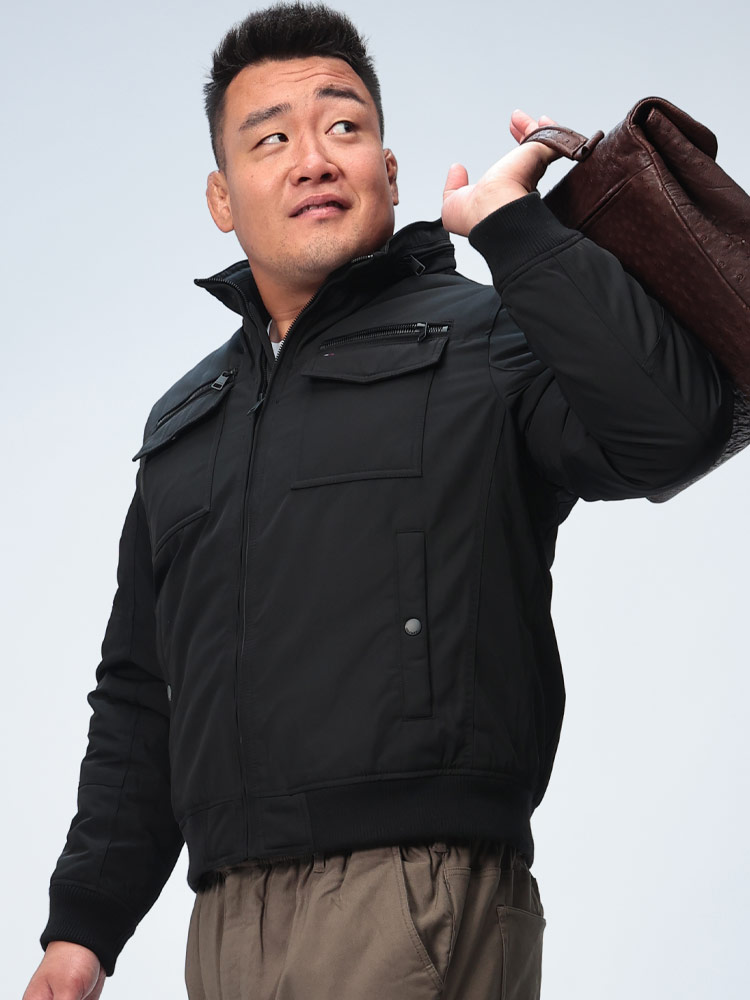 中綿 ジャケット フード収納 フルジップ TWO POCKET PERFORMANCE