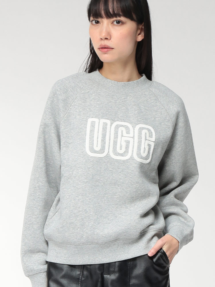 UGG (アグ) 裏起毛 BIGロゴ クルーネック トレーナー UGGL1171477
