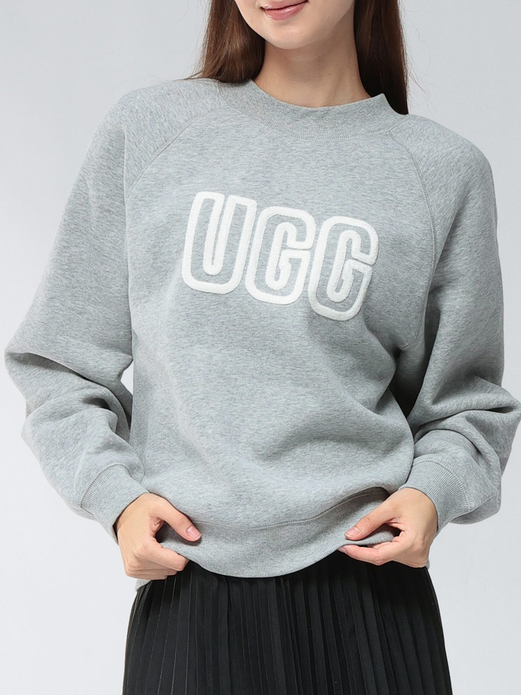 UGG (アグ) 裏起毛 BIGロゴ クルーネック トレーナー UGGL1171477