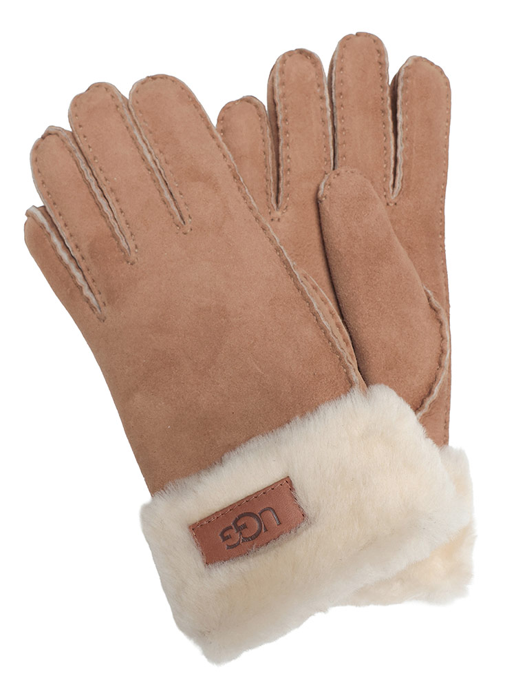 UGG (アグ) ロゴ シープスキン ファー 手袋 TURN CUFF GLOVE ターン