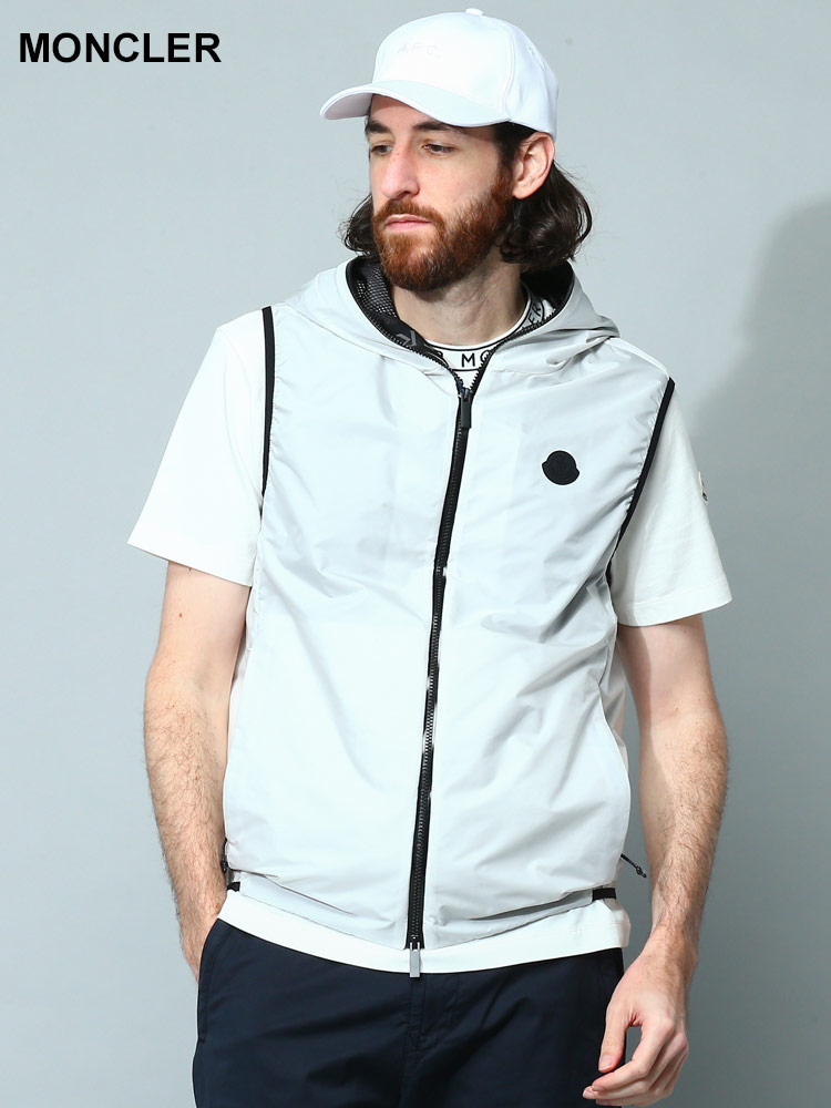 MONCLER (モンクレール) 撥水ナイロン フルジップ ベスト Pakito