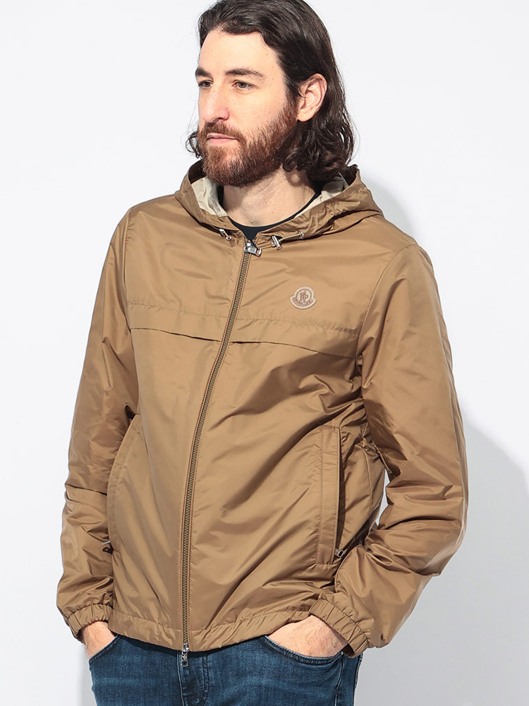 MONCLER (モンクレール) 胸 ロゴ ワッペン フルダブルジップ ナイロン