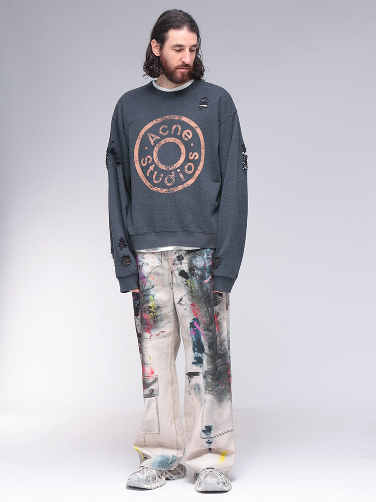 Acne Studios (アクネストゥディオズ) ダメージ加工 プリント