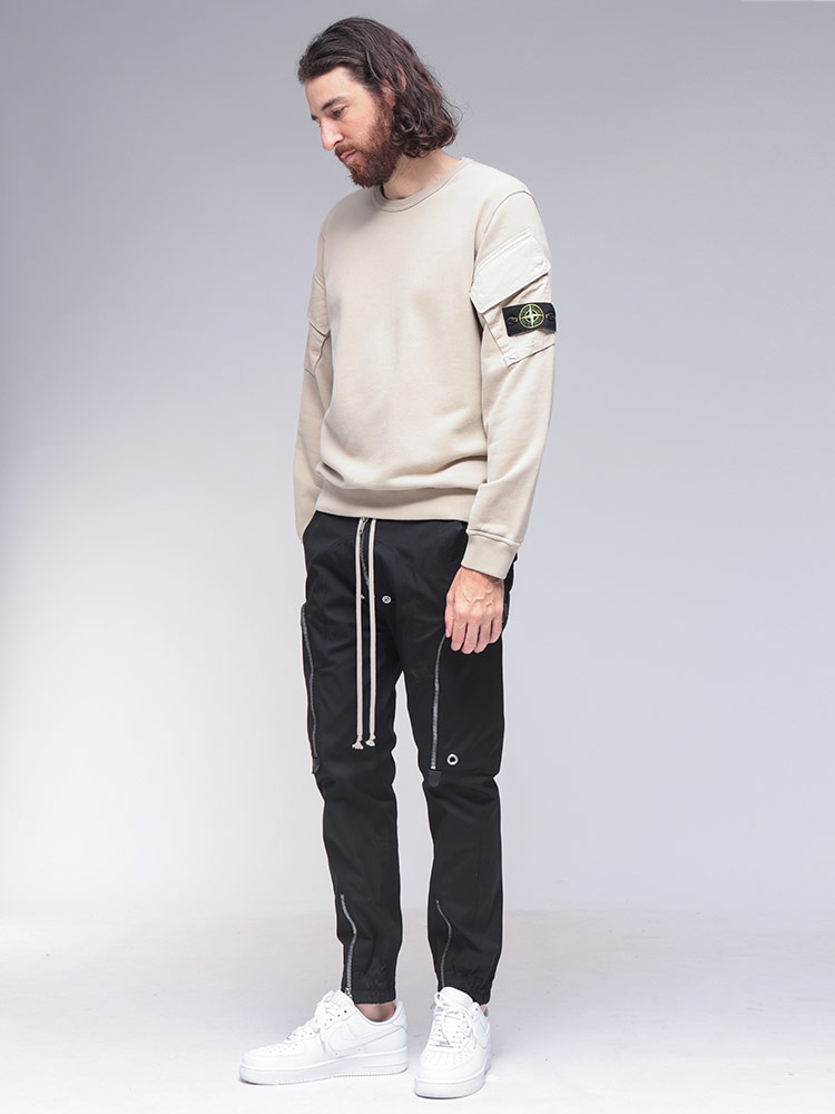 STONE ISLAND (ストーンアイランド) 腕ポケット スウェット トレーナー