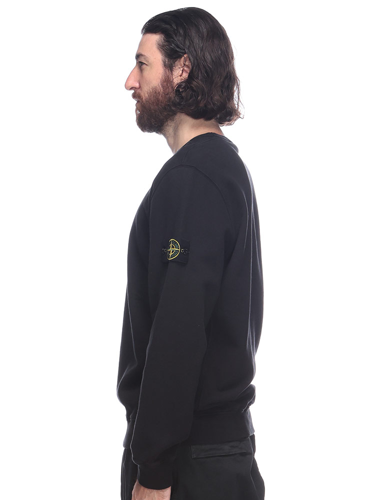 STONE ISLAND (ストーンアイランド) 袖ロゴ 裏起毛 スウェット クルー