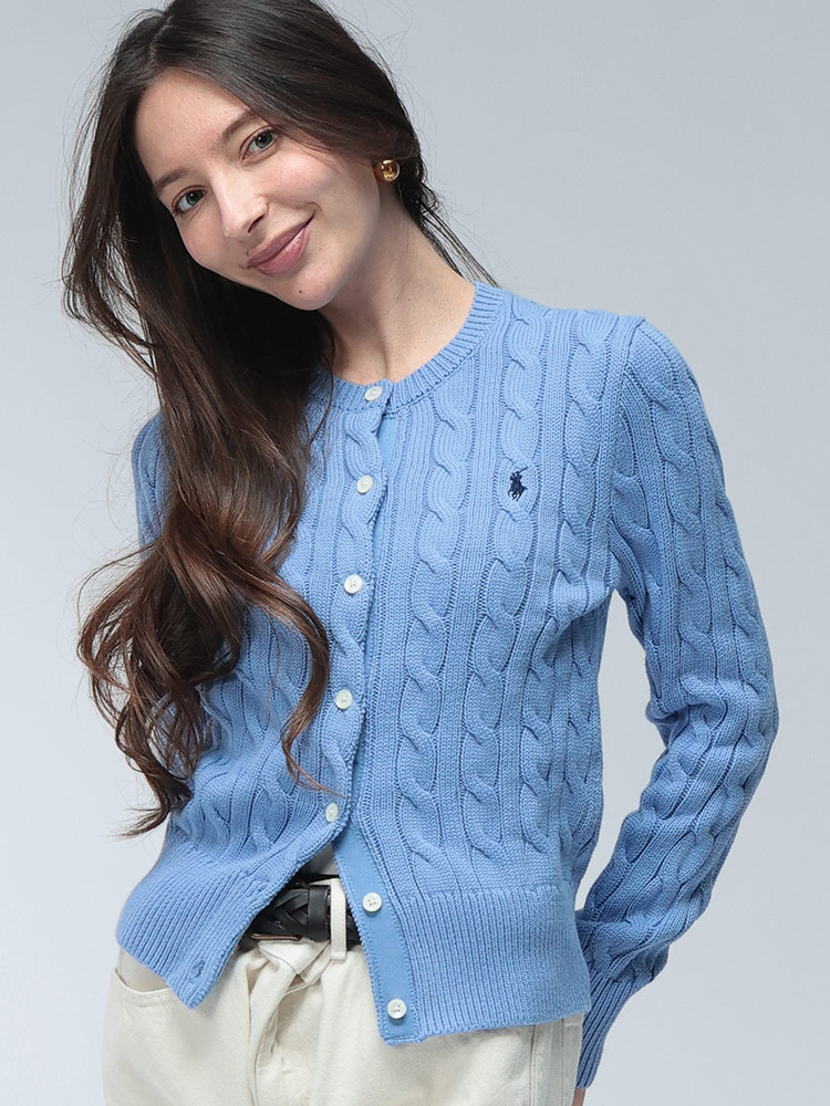 POLO RALPH LAUREN (ポロラルフローレン) ロゴ ケーブルニット クルー