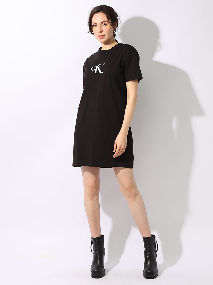 Calvin Klein (カルバンクライン) ロゴプリント クルーネック 半袖