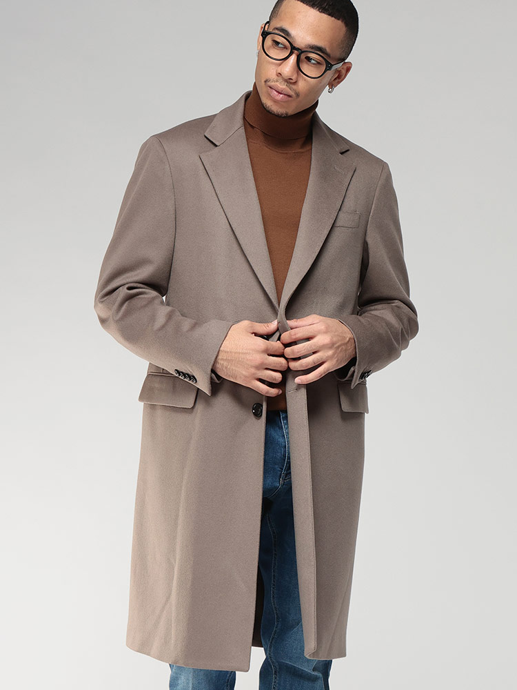 LARDINI (ラルディーニ) カシミヤ100％ シングル チェスターコート