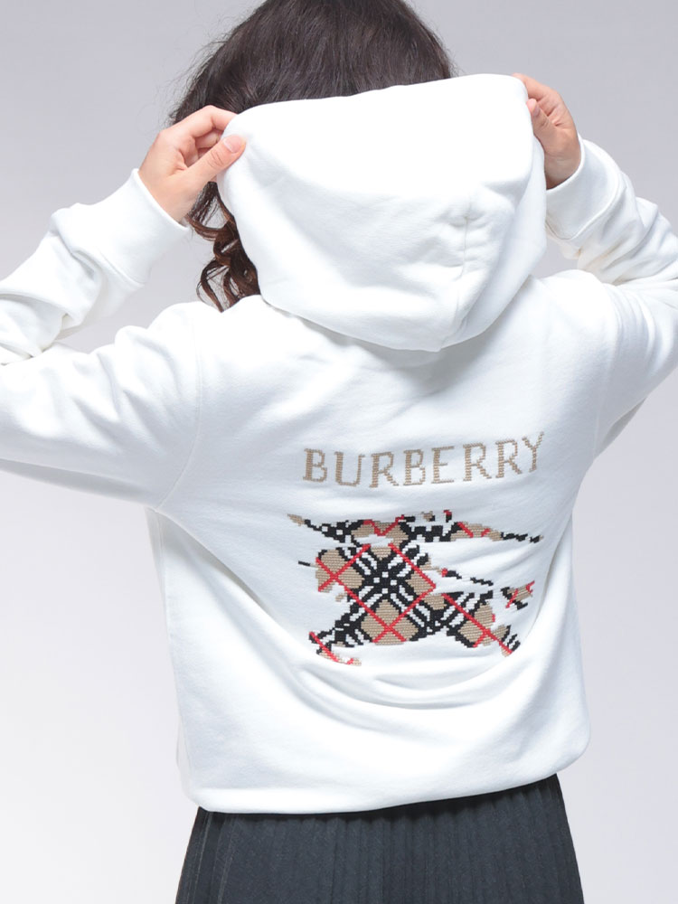 BURBERRY (バーバリー) クロスステッチロゴ プルオーバー パーカー