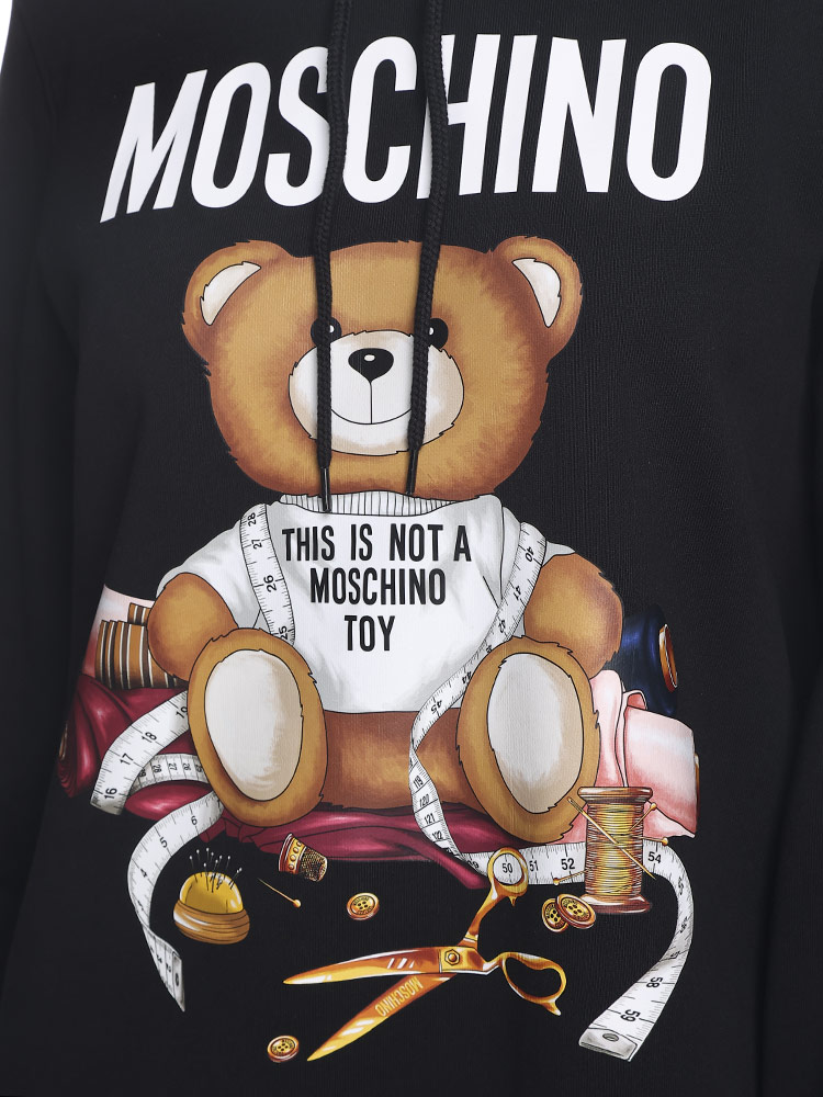 MOSCHINO (モスキーノ) ベアプリント プルオーバー パーカー