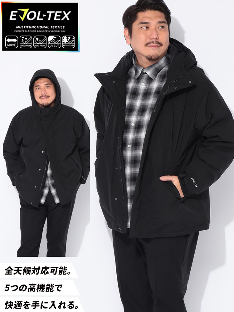 ダウンジャケット EVOL-TEX エボルテックス スマートダウンパーカー X1