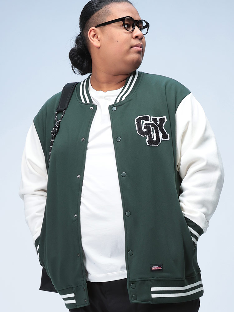 ジャンパー 裏起毛 サガラ刺繍 スタジアム アウター ジャケット