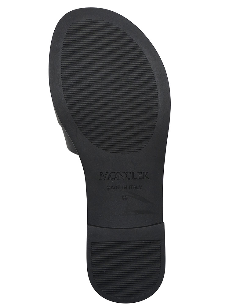 MONCLER (モンクレール) ロゴデザイン ラバー サンダル MON SLIDES