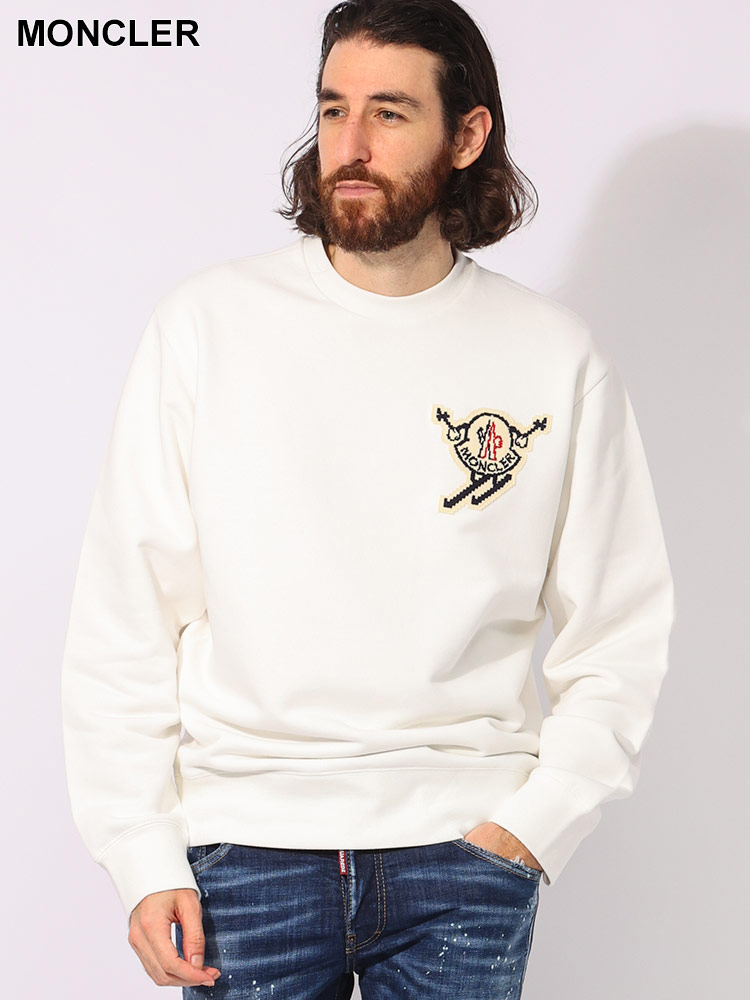 MONCLER (モンクレール) スキーワッペン クルーネック トレーナー