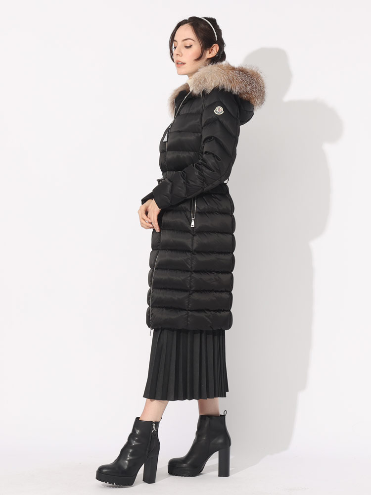 MONCLER (モンクレール) ファーフード ウエストベルト フルジップ