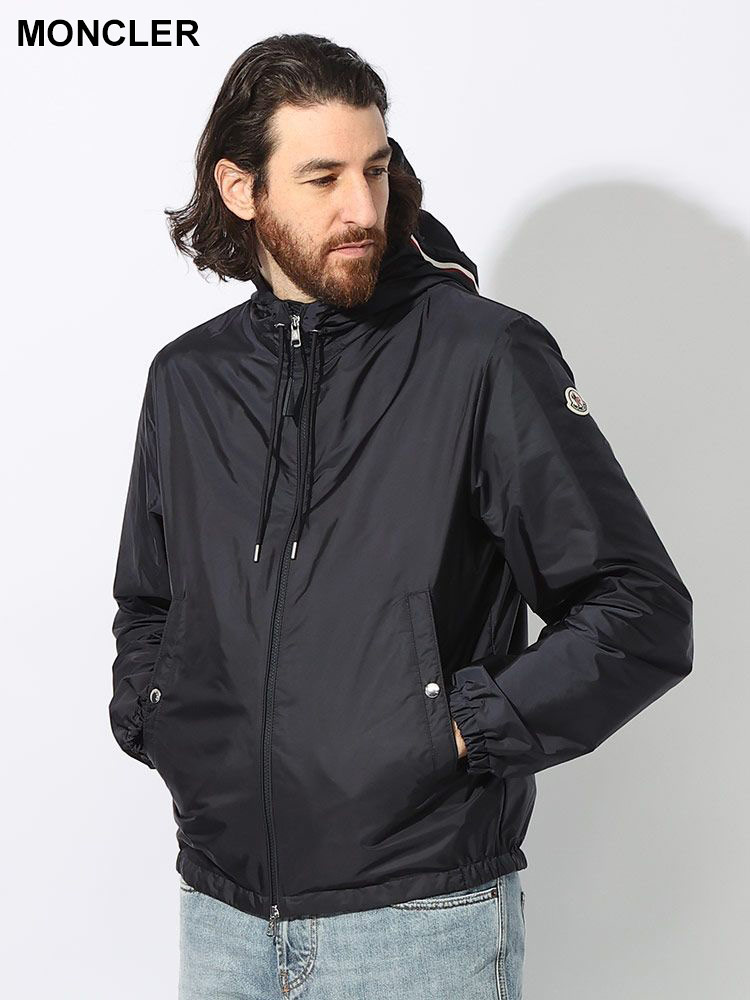 MONCLER (モンクレール) 撥水 フードトリコロールライン ナイロン