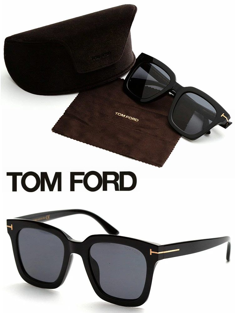 TOM FORD (トムフォード) ロゴ スクエア サングラス TF0803K01A