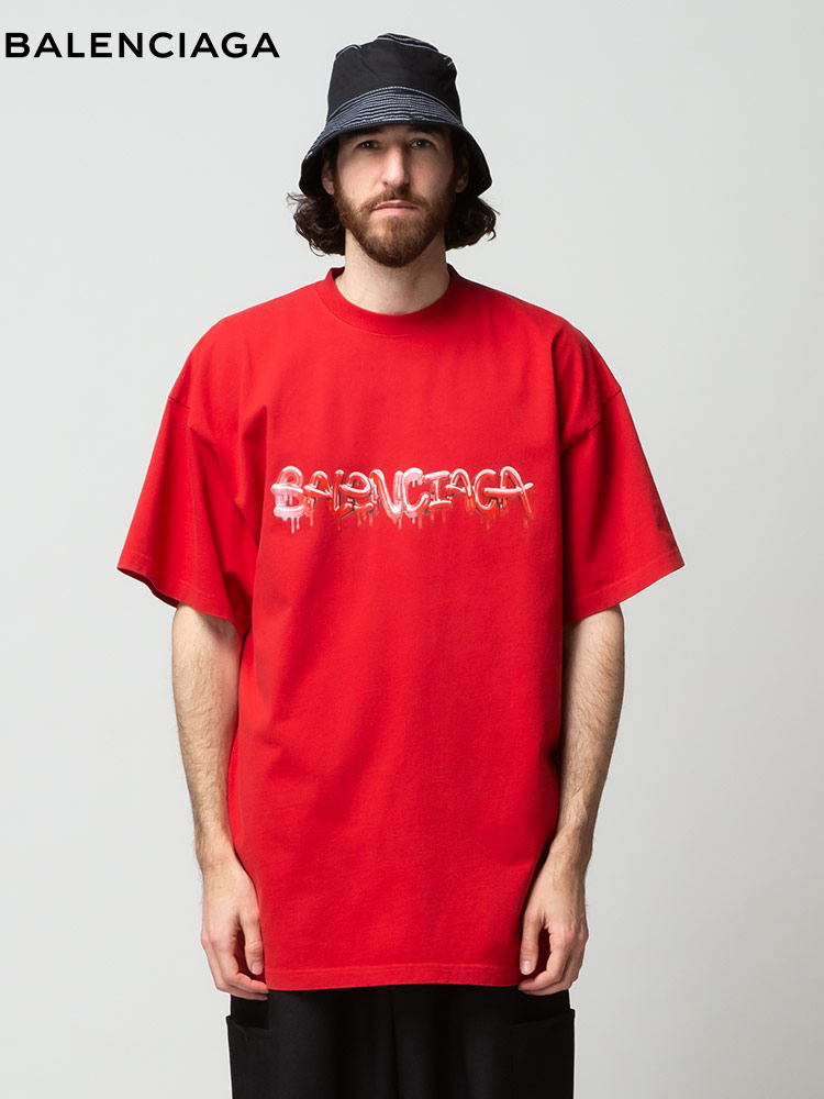BALENCIAGA (バレンシアガ) スライムロゴ オーバーサイズ クルーネック